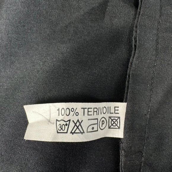 Rima Women's‎ Porpoise Themed Tie Back Halter Top, Size Small, Black w/ Gold - Picture 8 of 9